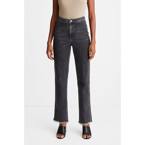 RACHEL COMEY Black Tapered Leg Raw Hem Denim Jeans Pants   Women's Size 0